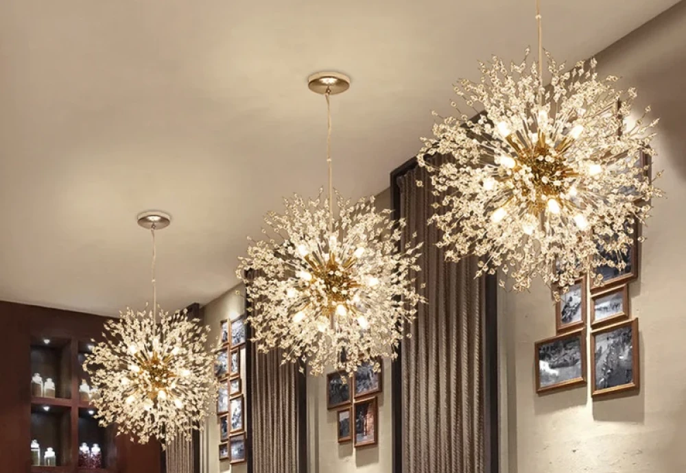 round crystal chandelier